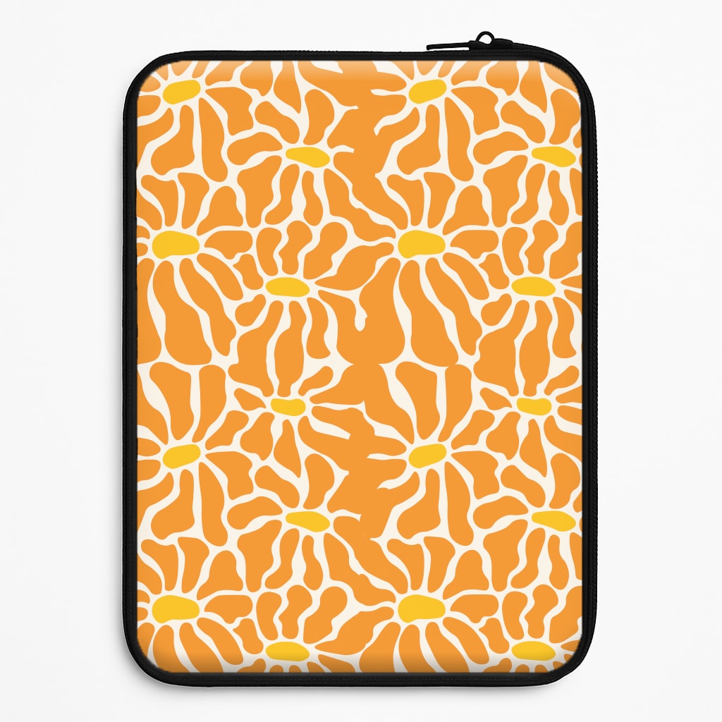 Orange Flowers - Summer Laptop Sleeve