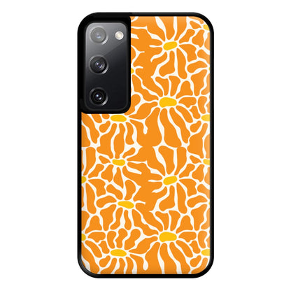 Orange Flowers - Summer Phone Case for Galaxy S20