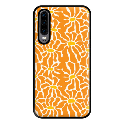 Orange Flowers - Summer Phone Case for Huawei P30