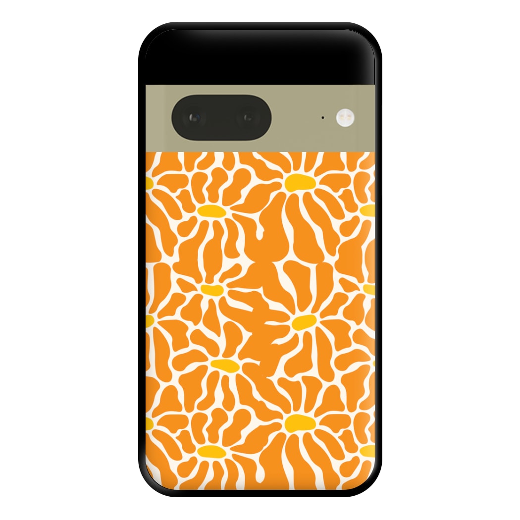 Orange Flowers - Summer Phone Case for Google Pixel 7a