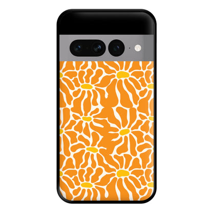 Orange Flowers - Summer Phone Case for Google Pixel 7 Pro