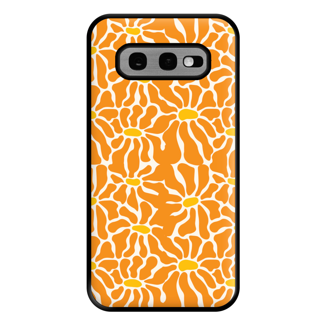 Orange Flowers - Summer Phone Case for Galaxy S10e