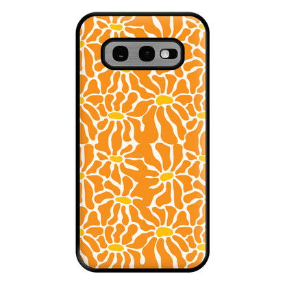 Orange Flowers - Summer Phone Case for Galaxy S10e