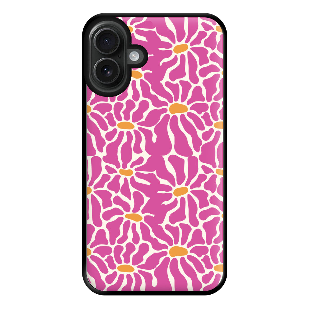 Pink Flowers - Summer Phone Case for iPhone 16 Plus