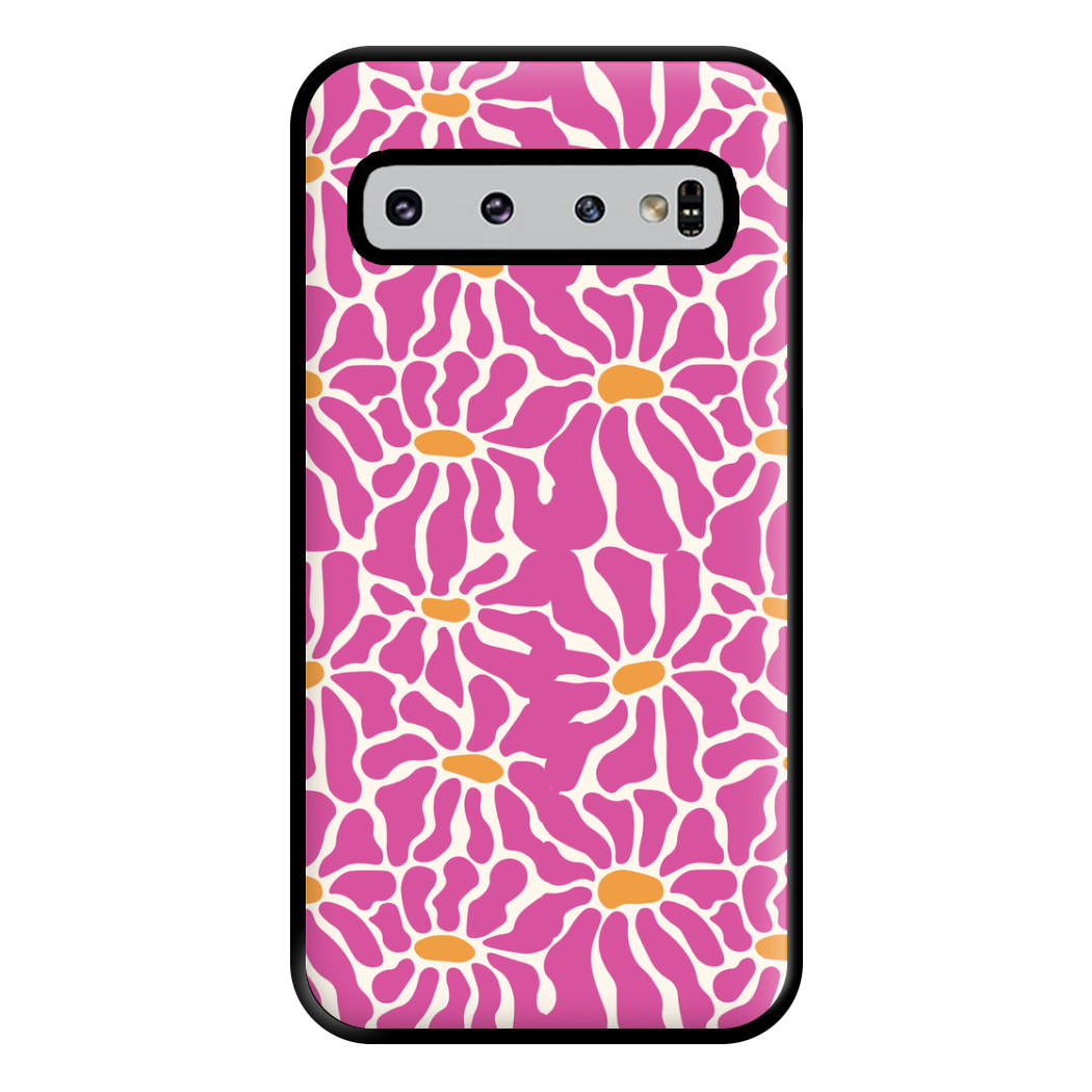 Pink Flowers - Summer Phone Case for Galaxy S10 Plus