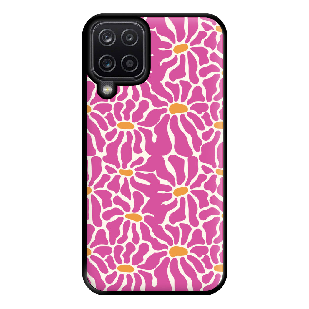 Pink Flowers - Summer Phone Case for Galaxy A12