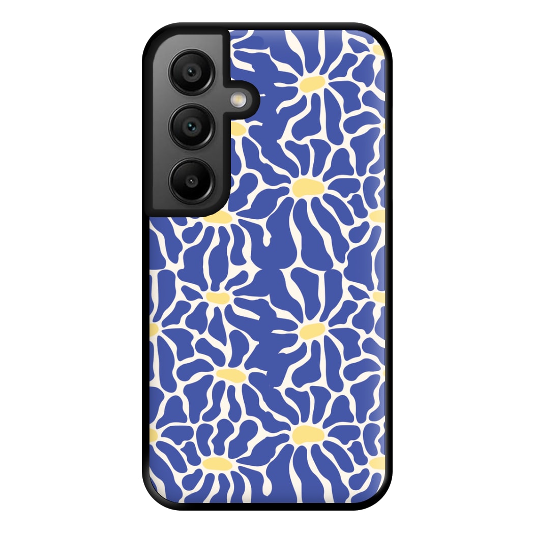 Dark Blue Flowers - Summer Phone Case for Google Pixel 8