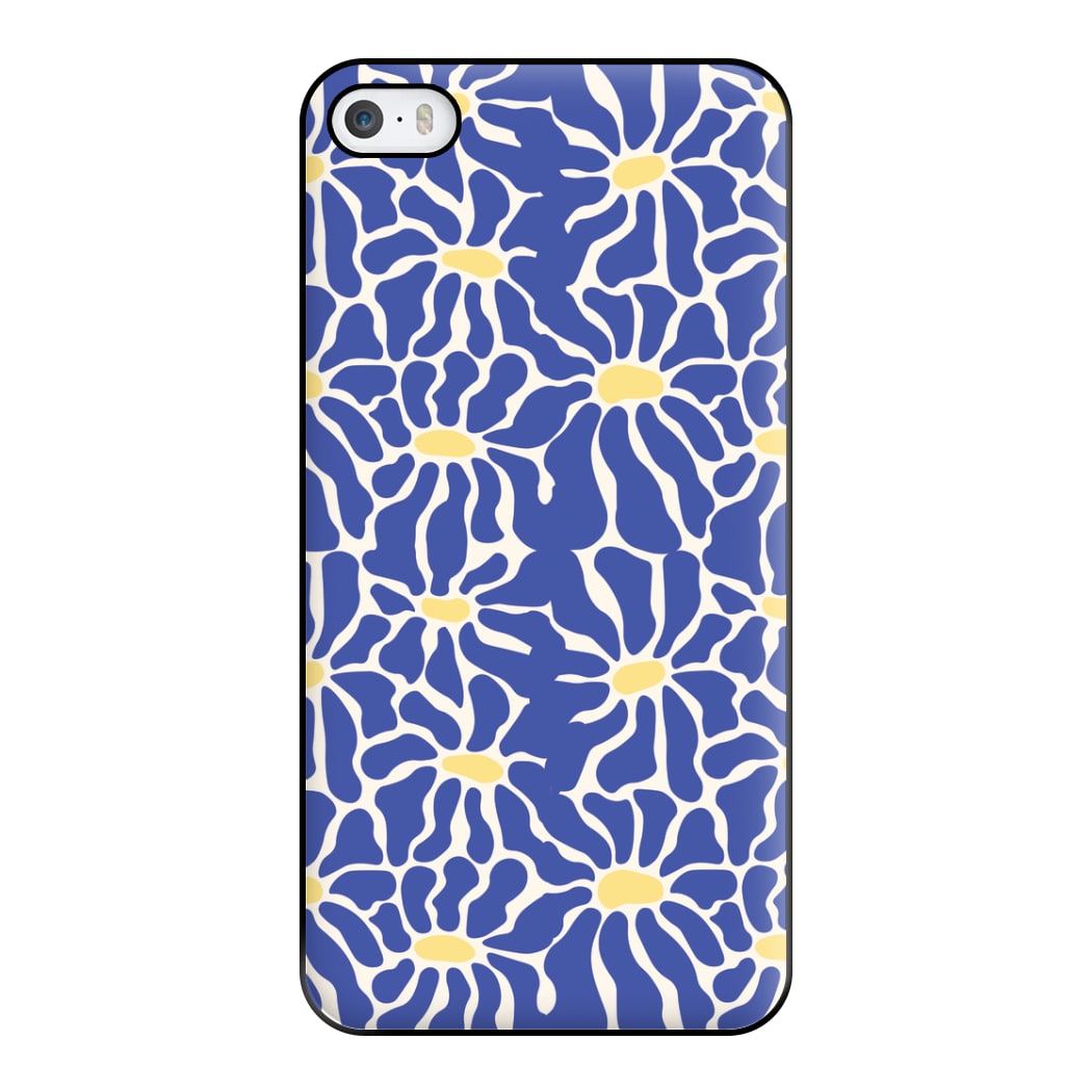 Dark Blue Flowers - Summer Phone Case for iPhone 5 / 5s / SE 2016