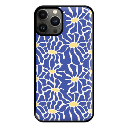 Dark Blue Flowers - Summer Phone Case for iPhone 11 Pro Max