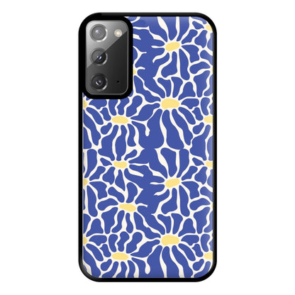 Dark Blue Flowers - Summer Phone Case for Galaxy Note 20 Ultra