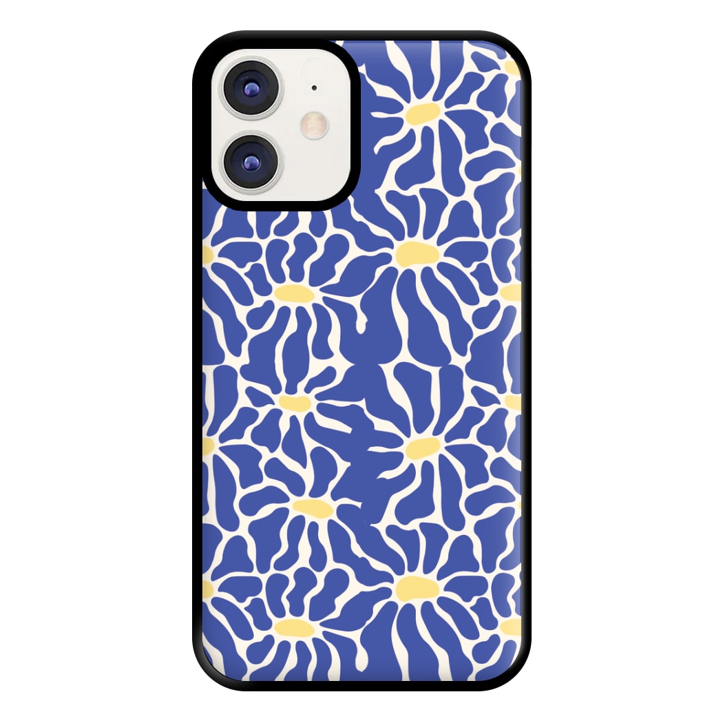 Dark Blue Flowers - Summer Phone Case for iPhone 11