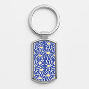 Dark Blue Flowers - Summer Luxury Keyring 1