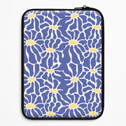 Dark Blue Flowers - Summer Laptop Sleeve 1
