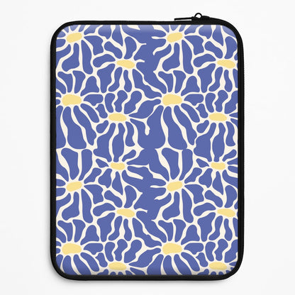 Dark Blue Flowers - Summer Universal Laptop Sleeve