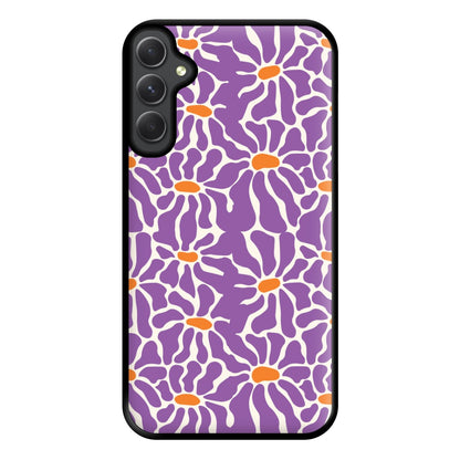 Purple Flowers - Summer Phone Case for Galaxy A54