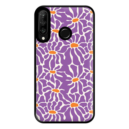 Purple Flowers - Summer Phone Case for Huawei P30 Lite