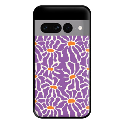 Purple Flowers - Summer Phone Case for Google Pixel 7 Pro