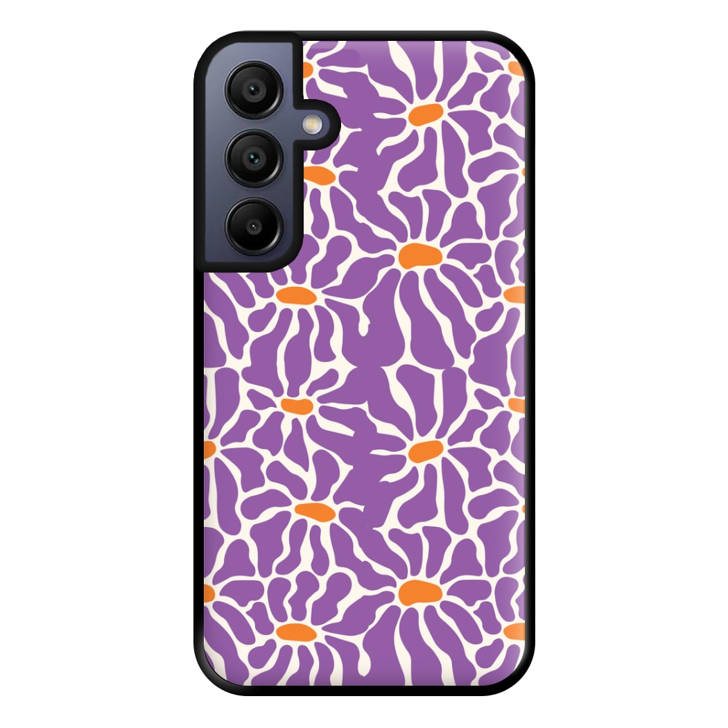 Purple Flowers - Summer Phone Case for Galaxy A15