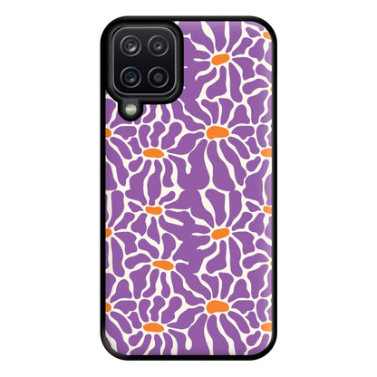 Purple Flowers - Summer Phone Case for Galaxy A12