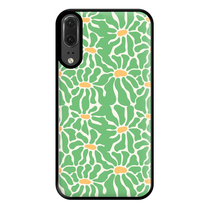 Green Flowers - Summer Phone Case for Huawei P20