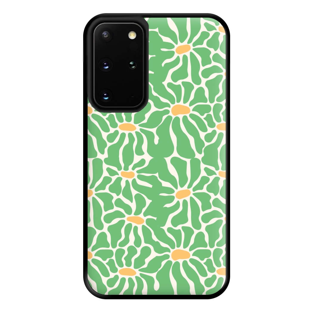 Green Flowers - Summer Phone Case for Galaxy S20 Plus