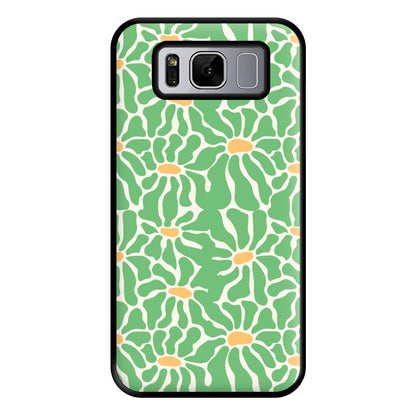 Green Flowers - Summer Phone Case for Galaxy S8 Plus