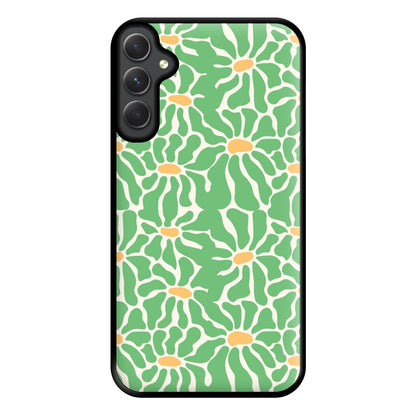 Green Flowers - Summer Phone Case for Galaxy A54