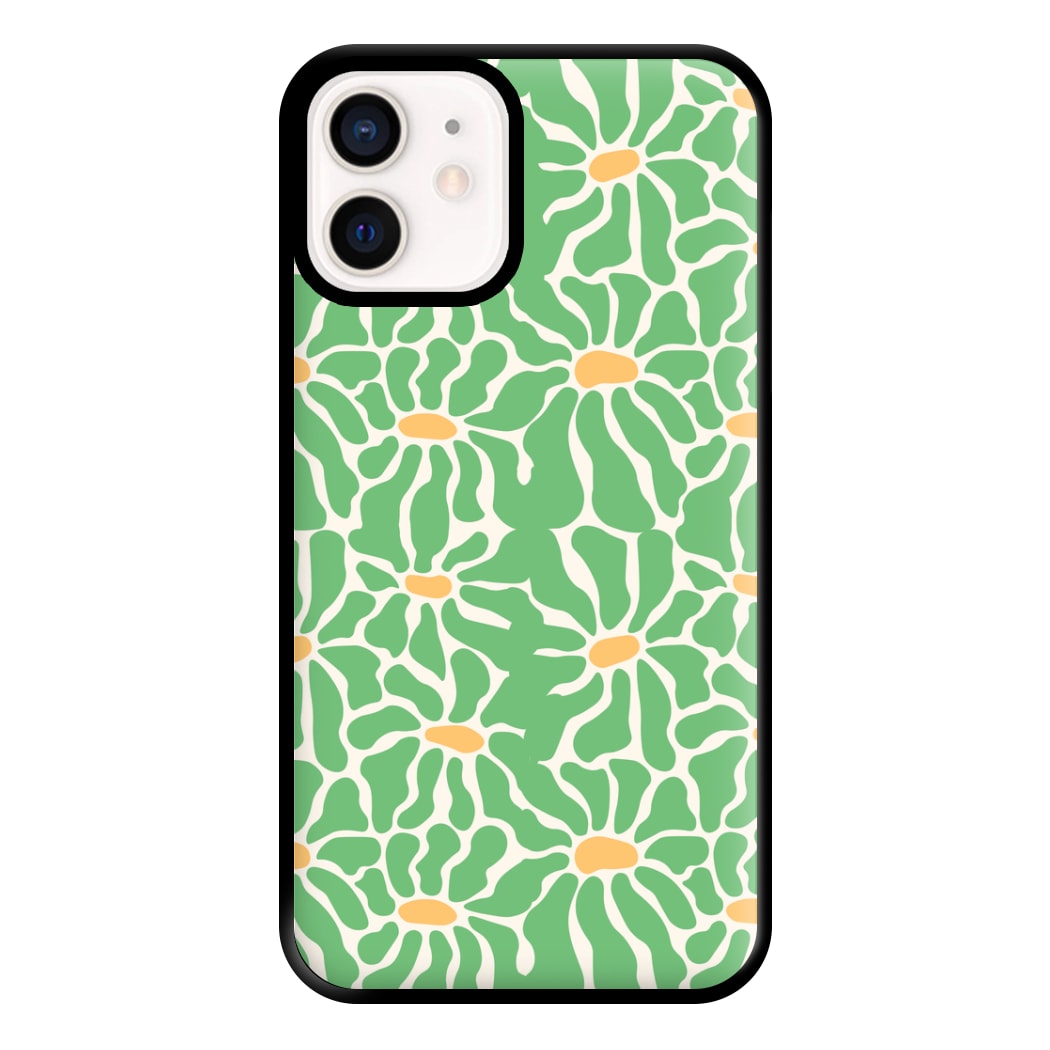 Green Flowers - Summer Phone Case for iPhone 13 Mini