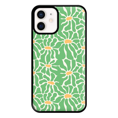 Green Flowers - Summer Phone Case for iPhone 13 Mini