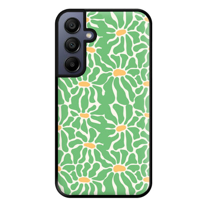 Green Flowers - Summer Phone Case for Galaxy A15