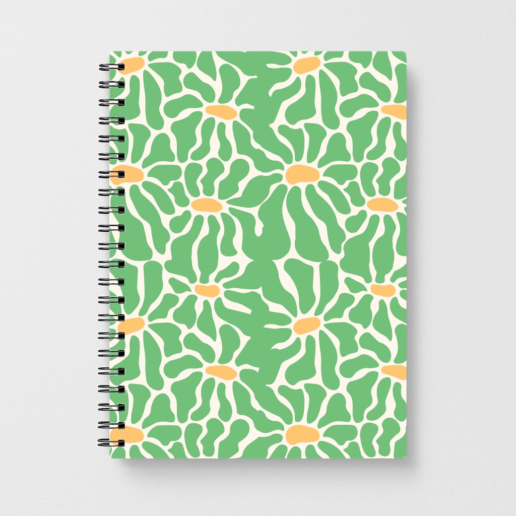 Green Flowers - Summer Notebook