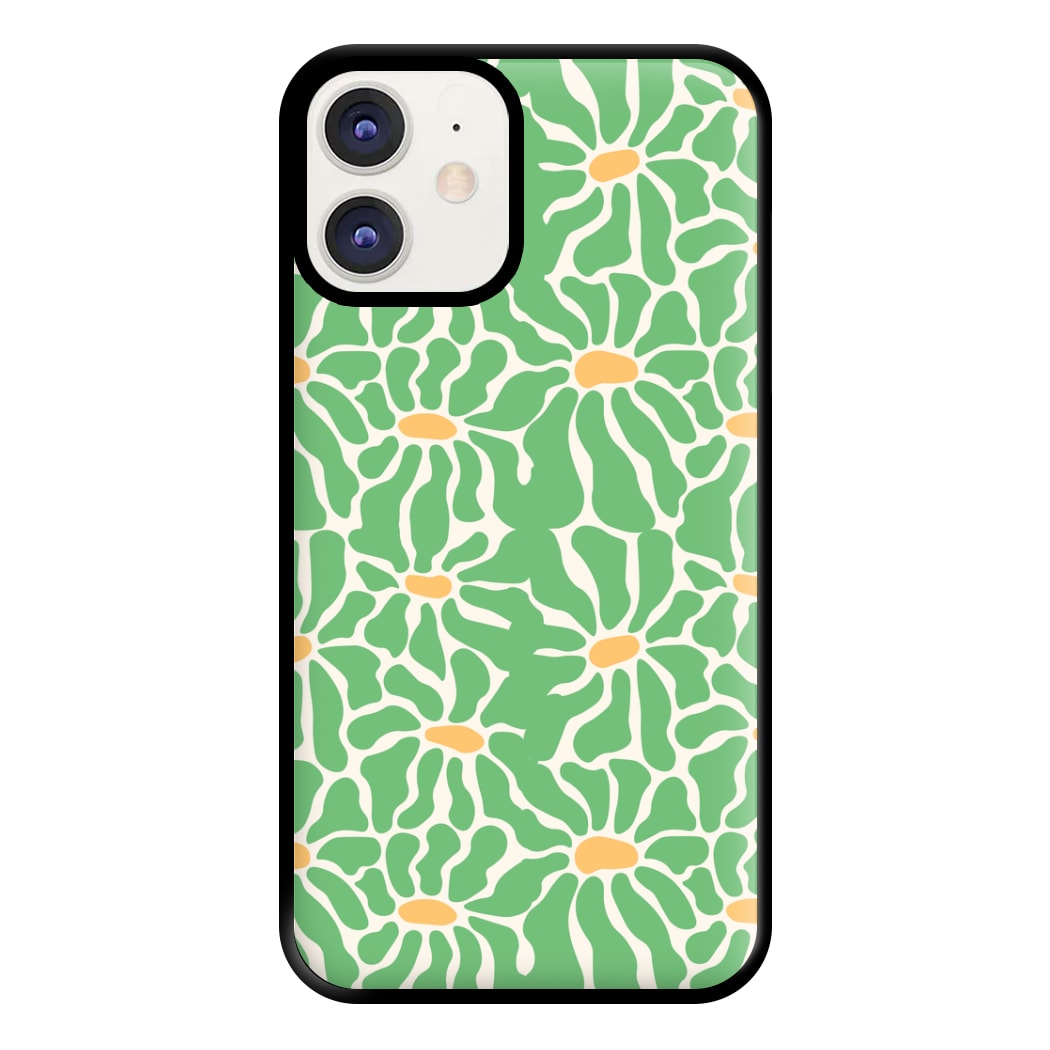 Green Flowers - Summer Phone Case for iPhone 12 / 12 Pro