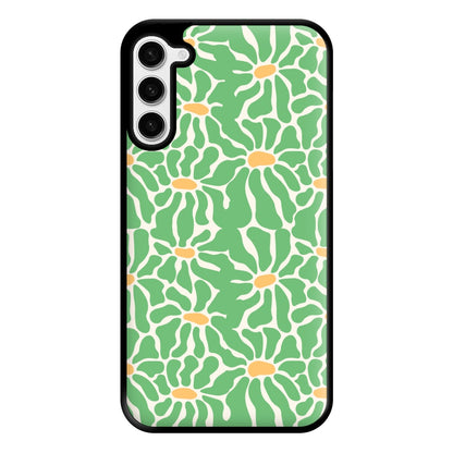 Green Flowers - Summer Phone Case for Galaxy S23 Plus