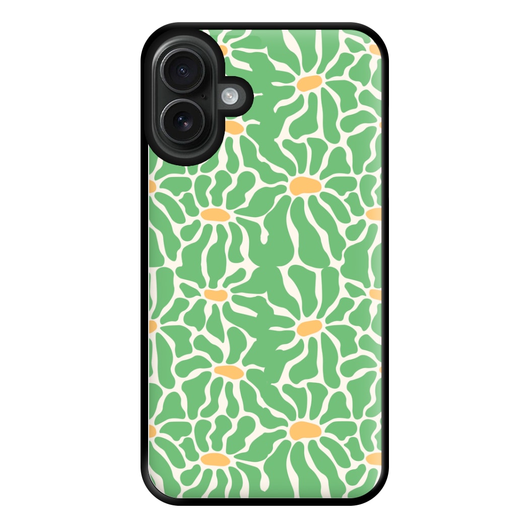 Green Flowers - Summer Phone Case for iPhone 16 Plus