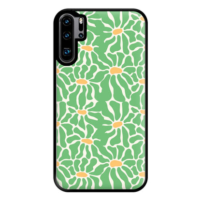 Green Flowers - Summer Phone Case for Huawei P30 Pro