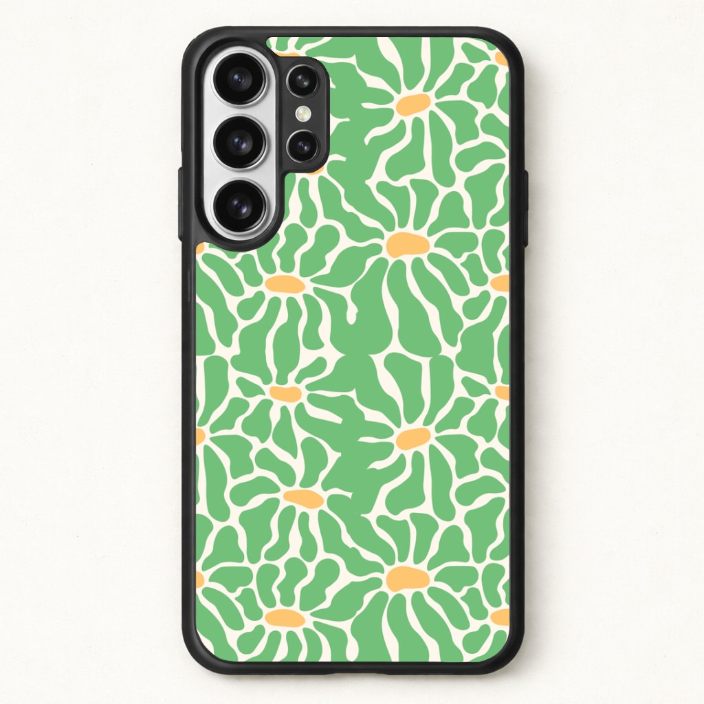Green Flowers - Summer Phone Case for Galaxy S26 Ultra