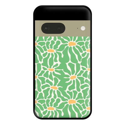 Green Flowers - Summer Phone Case for Google Pixel 7a