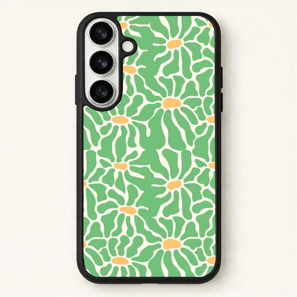 Green Flowers - Summer Phone Case for Galaxy S26 Plus