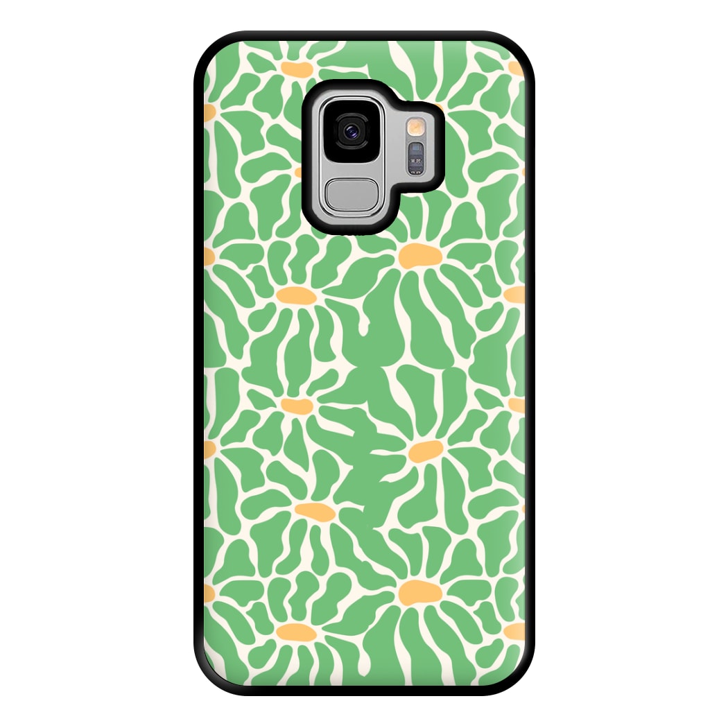 Green Flowers - Summer Phone Case for Galaxy S9 Plus