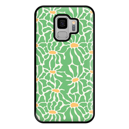 Green Flowers - Summer Phone Case for Galaxy S9 Plus