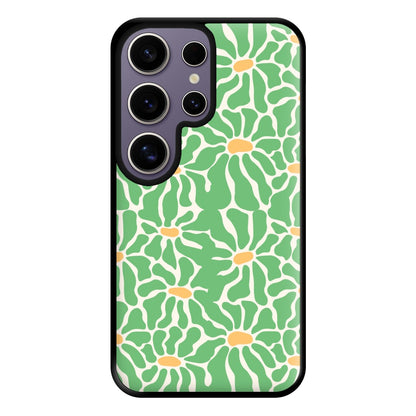 Green Flowers - Summer Phone Case for Galaxy S25 Ultra