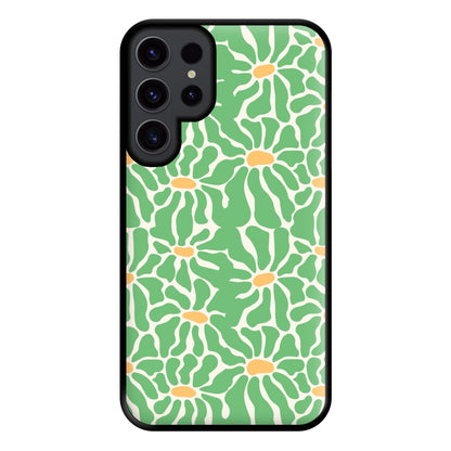 Green Flowers - Summer Phone Case for Galaxy S23 Ultra