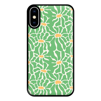 Green Flowers - Summer Phone Case for iPhone XS Max