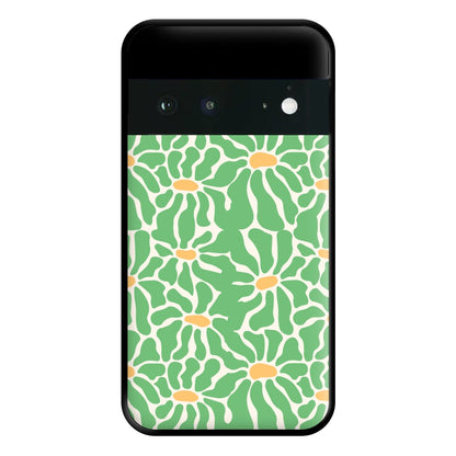 Green Flowers - Summer Phone Case for Google Pixel 6a