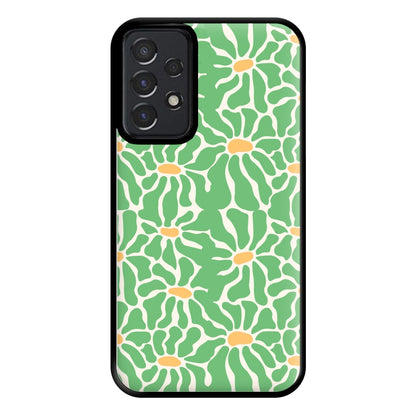 Green Flowers - Summer Phone Case for Galaxy A52 / A52s