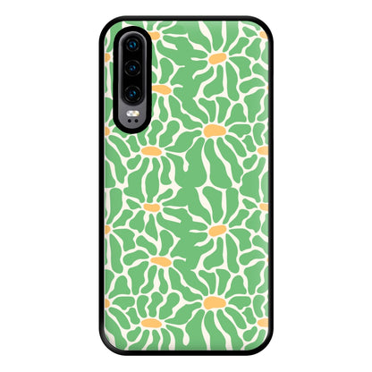 Green Flowers - Summer Phone Case for Huawei P30