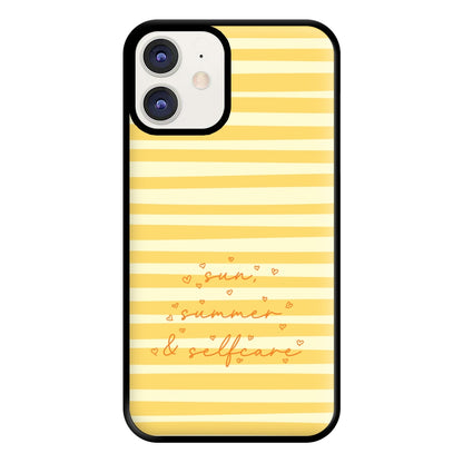 Sun, Summer & Selfcare - Summer Phone Case for iPhone 12 / 12 Pro