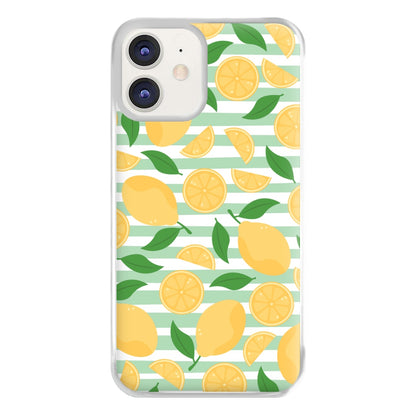 Lemons Pattern - Summer Phone Case for iPhone 11