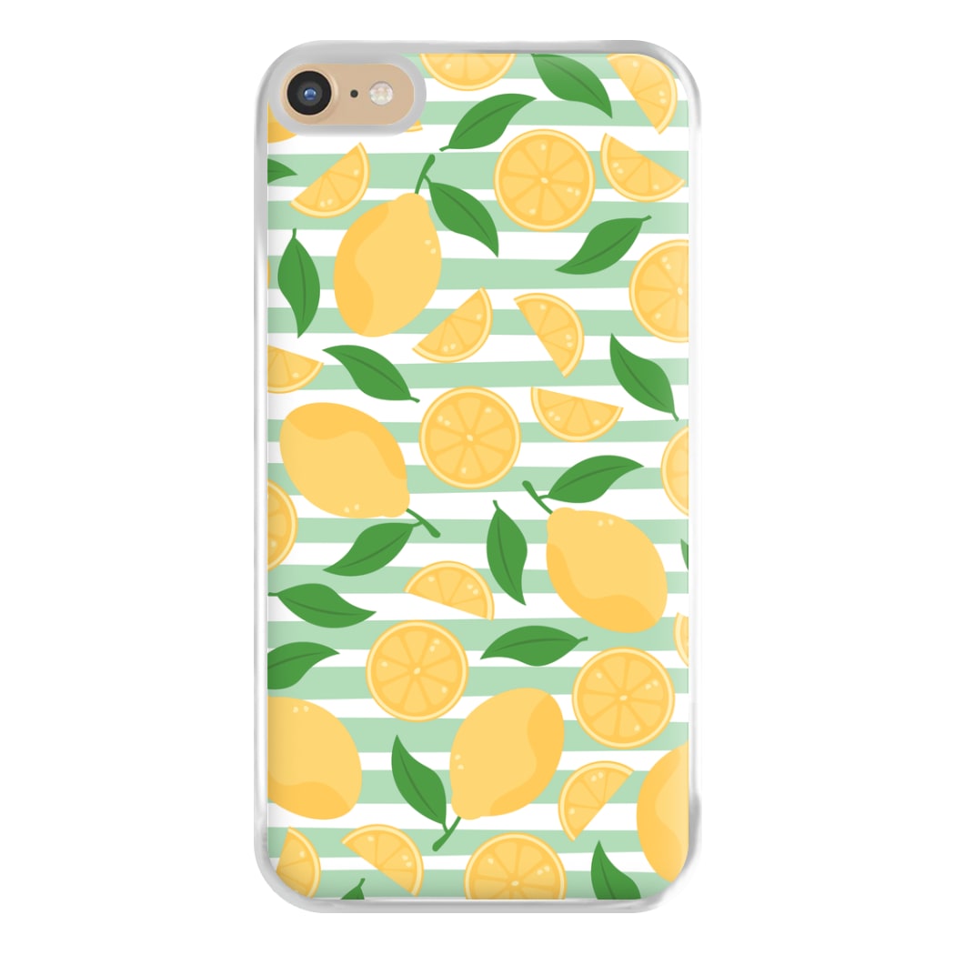 Lemons Pattern - Summer Phone Case for iPhone 6 Plus / 7 Plus / 8 Plus