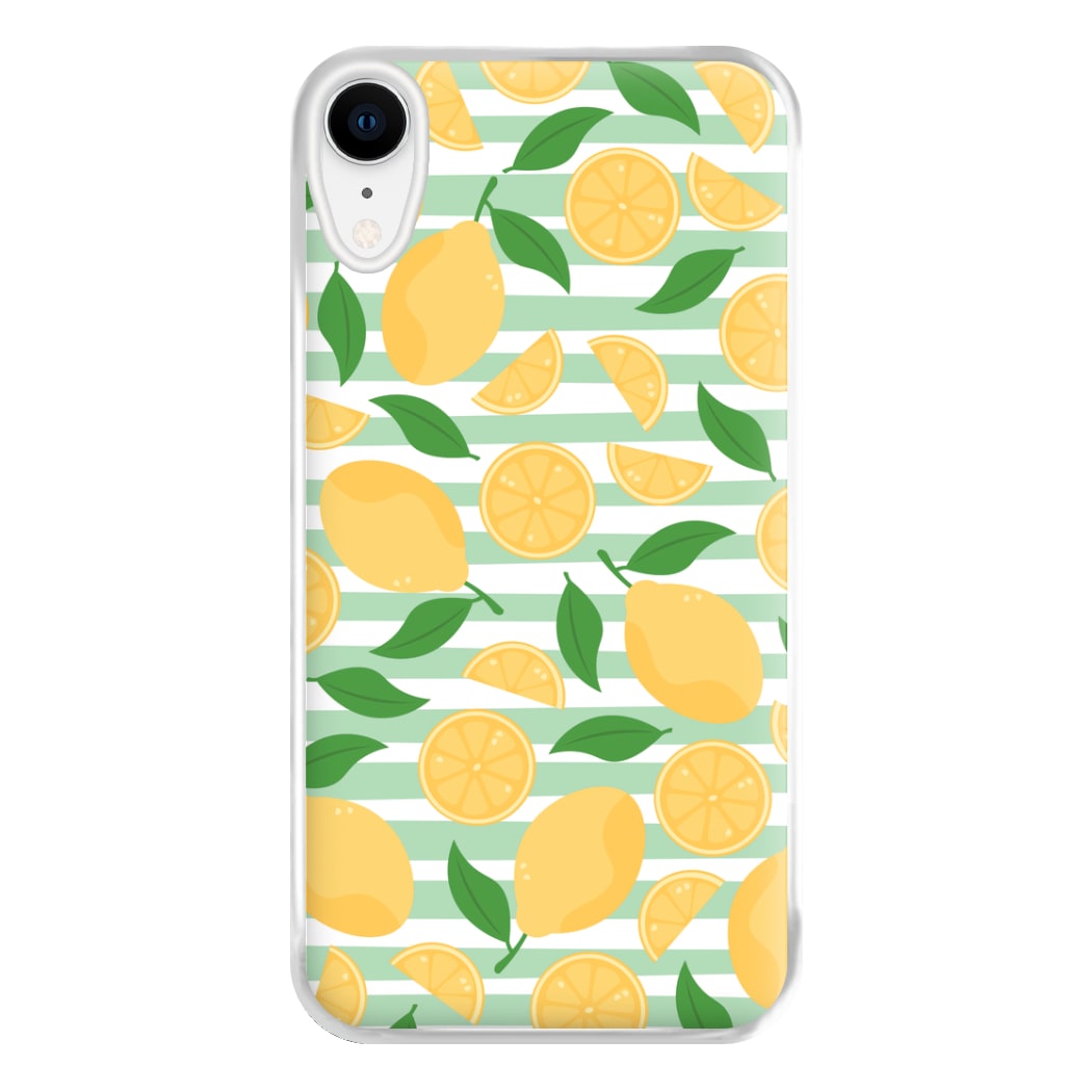 Lemons Pattern - Summer Phone Case for iPhone XR